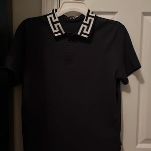 Navy blue button shirt